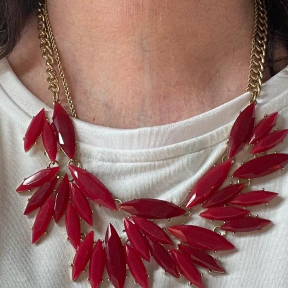 Ruby Statement Vine Necklace - Picture 7 of 9